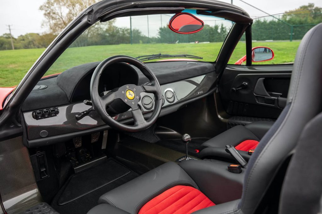 Rod Stewart's Ferrari F50 interior