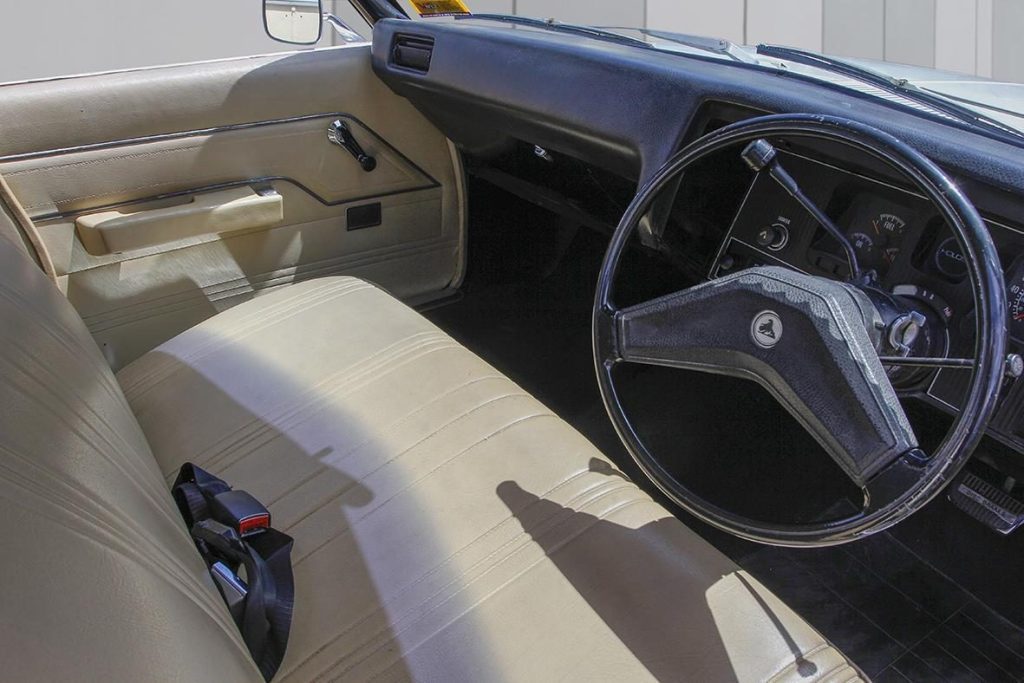 1973 Holden Kingswood Games Car interior