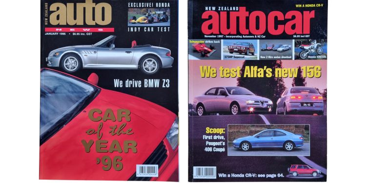 NZ Autocar 1996 and 1997 issue covers