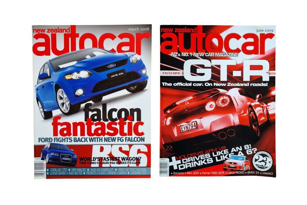 NZ Autocar covers from 2008 and 2009