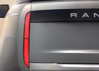Range Rover Electric taillight close up view