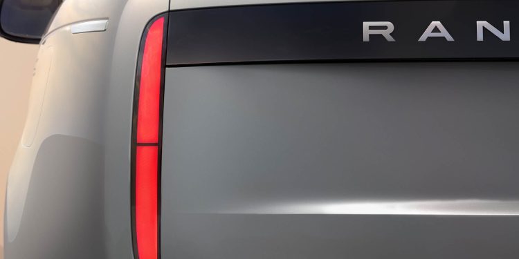 Range Rover Electric taillight close up view