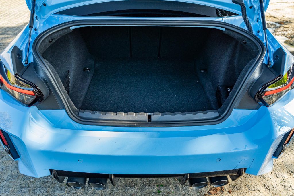 Boot space in the BMW M2 Competition