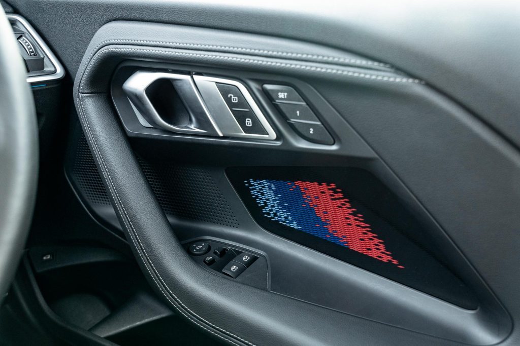Door details in the BMW M2 Competition