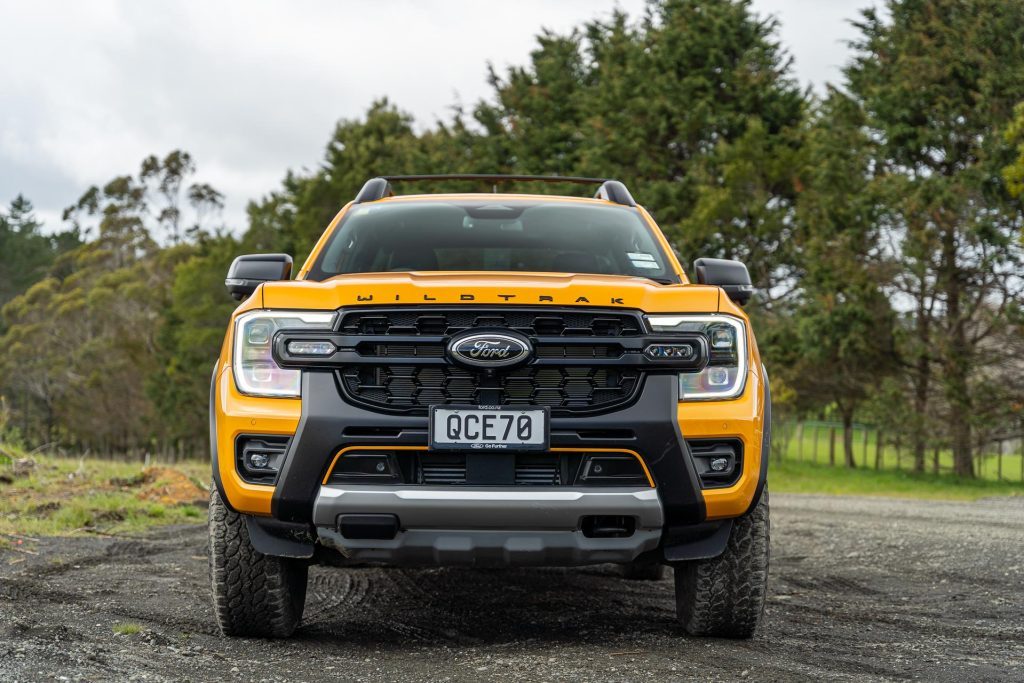 Front profile of the Ford Ranger Wildtrak X
