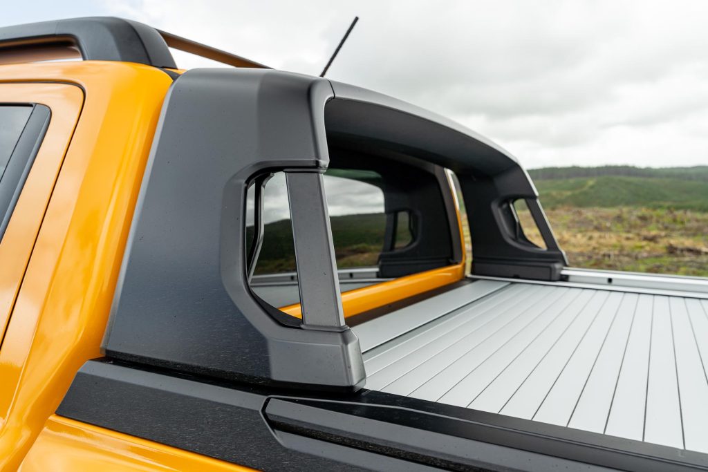 Sliding roof rack setup on the Ford Ranger Wildtrak X