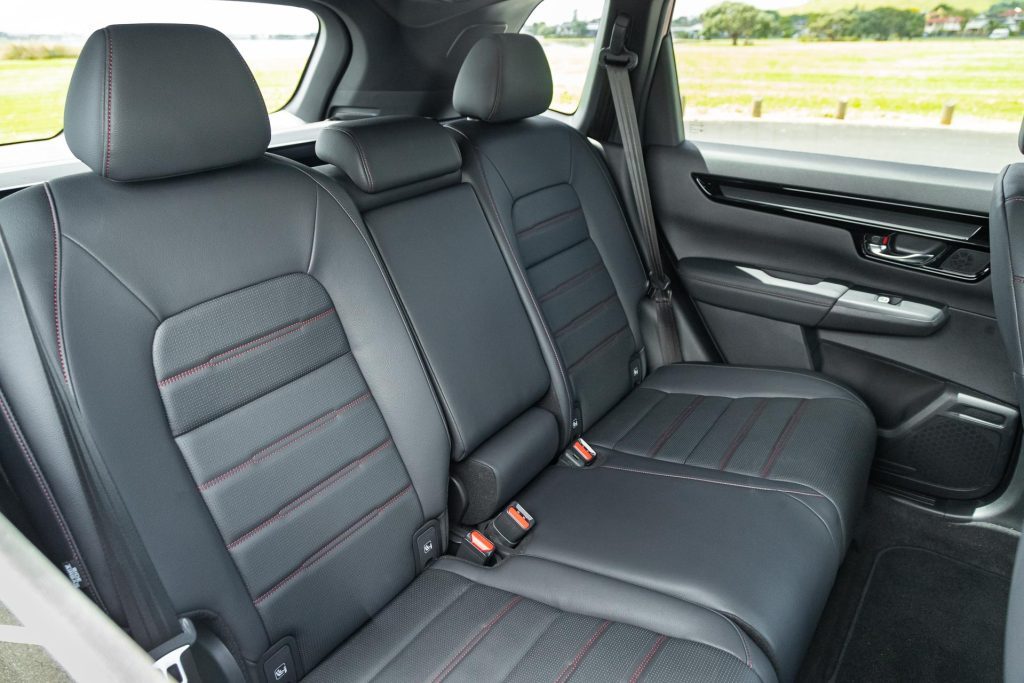 Rear seat setup in the Honda CR-V RS