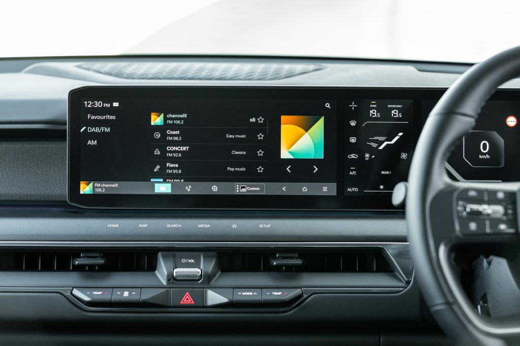 Infotainment screen view in the Kia EV9 GT-Line