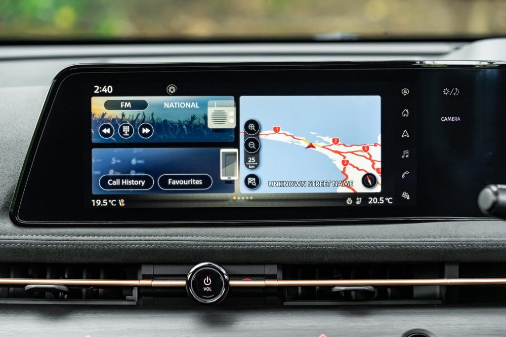 Nissan Ariya infotainment screen