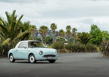 Nissan Figaro Pike car front quarter shot