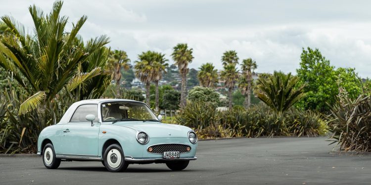 Nissan Figaro Pike car front quarter shot