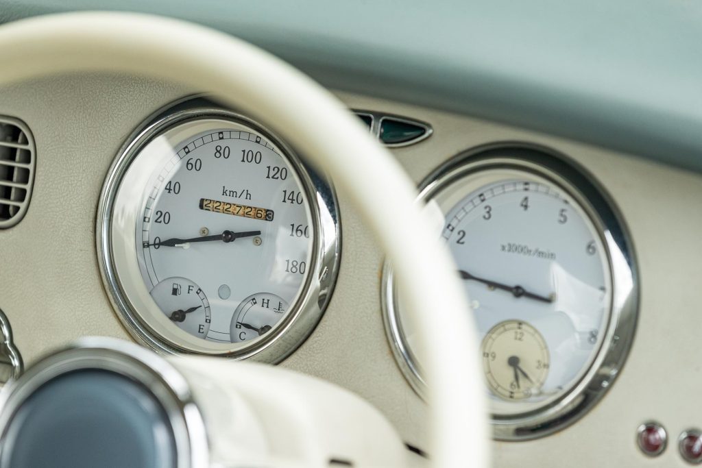 Nissan Figaro speedometer detail