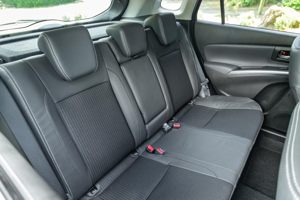 Rear seat layout in the Suzuki S-Cross Hybrid