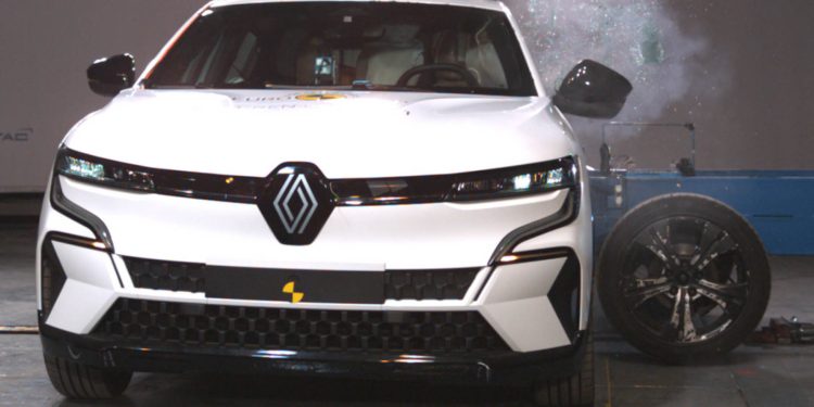 Renault Megane E-Tech side impact crash test