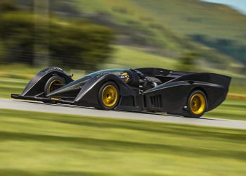 Rodin Cars FZERO racing on test track in New Zealand