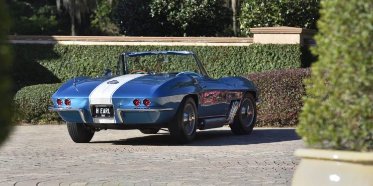 Harley Earl's 1963 Chevrolet Corvette Styling Car rear three quarter view