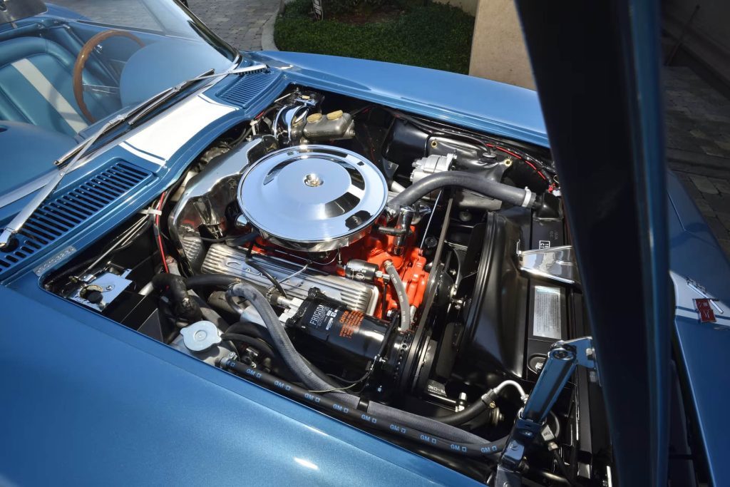 Harley Earl's 1963 Chevrolet Corvette Styling Car engine bay