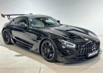 2022 Mercedes-AMG GT Black Series front three quarter view for sale on TradeMe