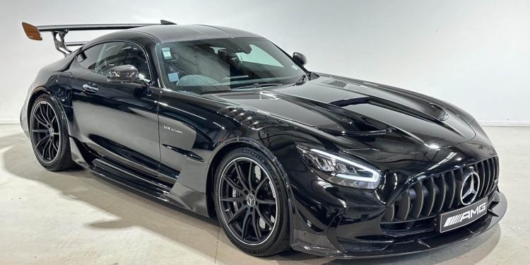 2022 Mercedes-AMG GT Black Series front three quarter view for sale on TradeMe