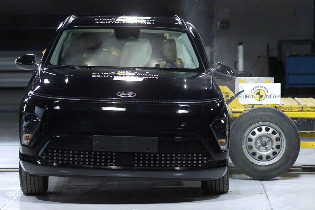 2024 Hyundai Kona side impact crash test