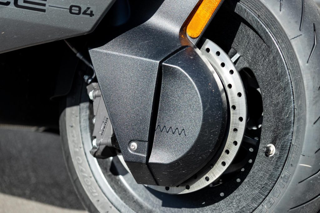2023 BMW CE-04 front brake detail