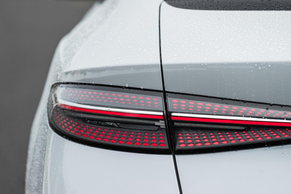 Tail light detail on the BYD Seal Performance