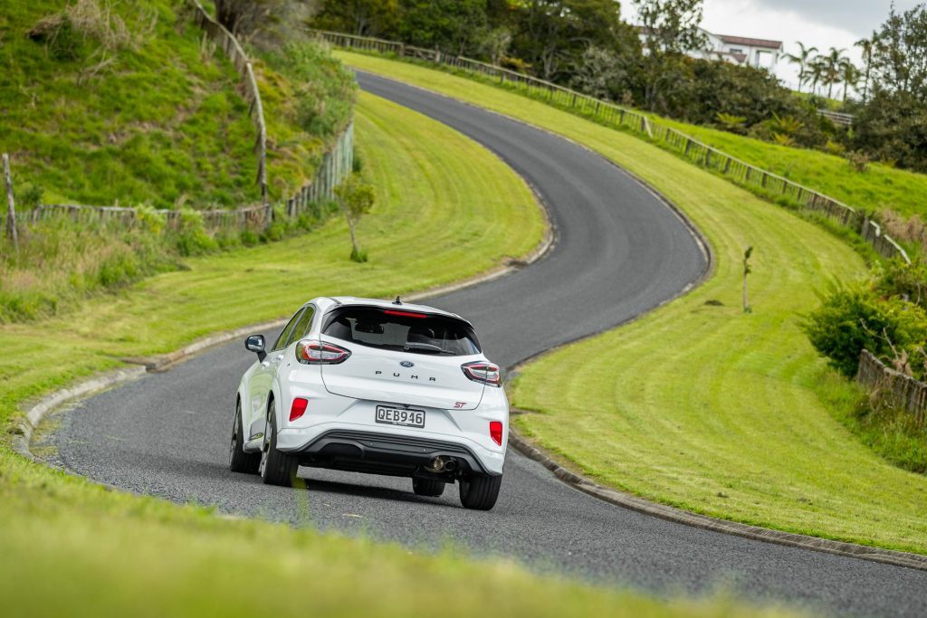 Ford Puma ST taking an S bend