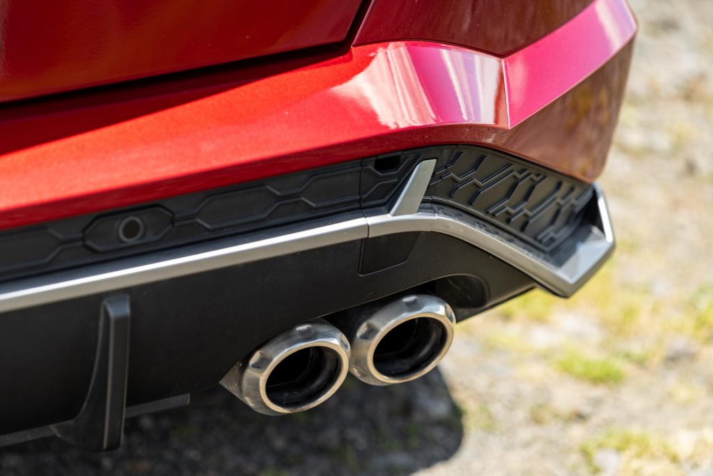 Exhaust detail on the Hyundai Kona 1.6T N Line