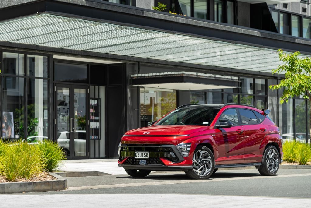 Front quarter shot of theHyundai Kona 1.6T N Line Limited