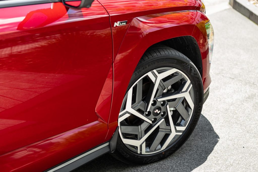 Wheel detail of the Hyundai Kona 1.6T N Line