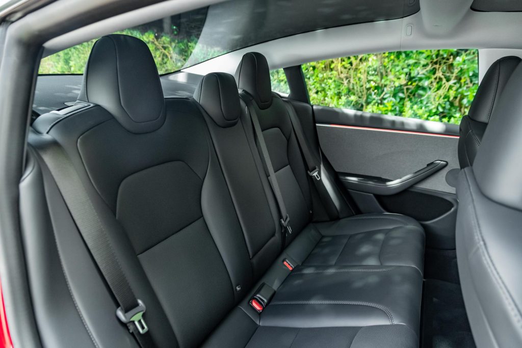 Tesla Model 3 RWD rear seats