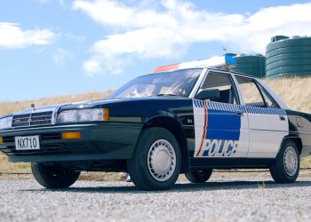 New Zealand Police 1988 Mitsubishi V3000 patrol car restored