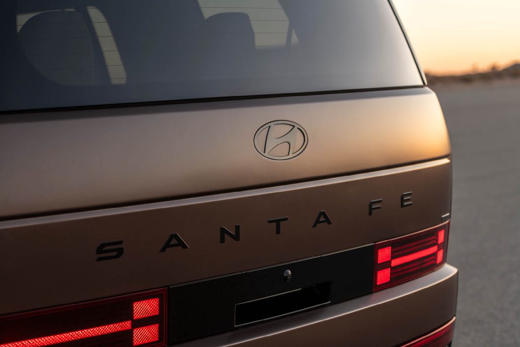 2024 Hyundai Santa Fe rear badge