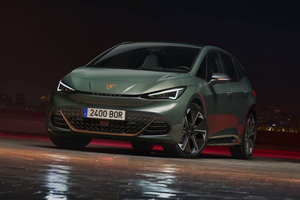 2025 Cupra Born VZ front three quarter view