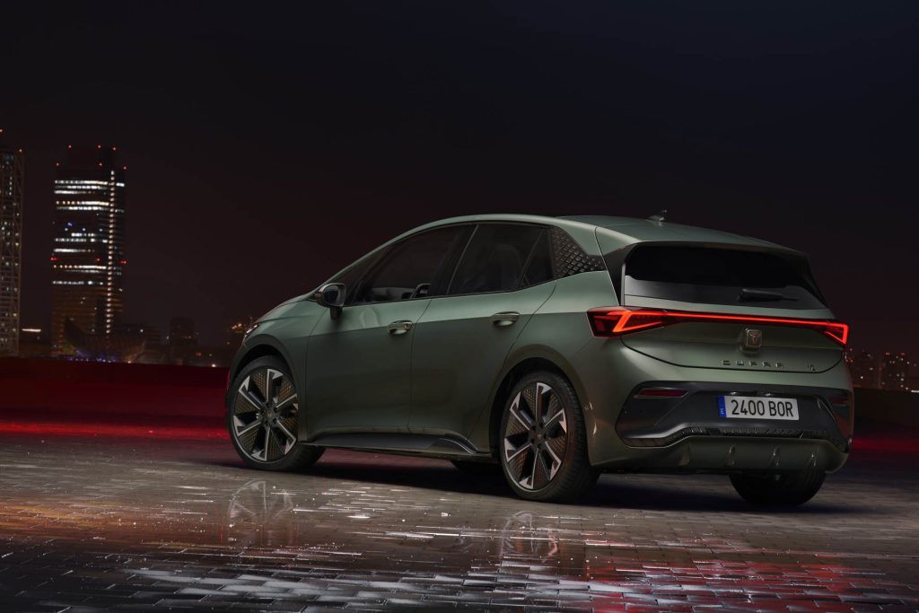 2025 Cupra Born VZ rear three quarter view