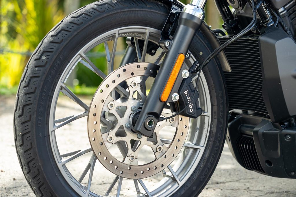 Brembo front brakes on the Harley-Davidson Nightster S 975