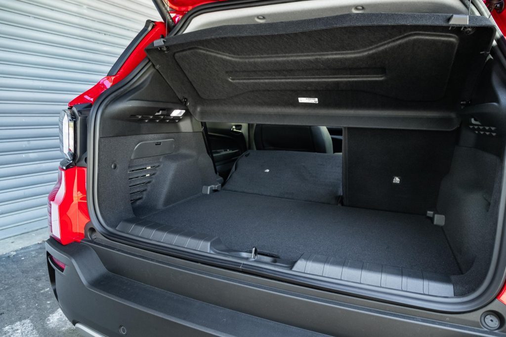 Boot space in the Jeep Avenger