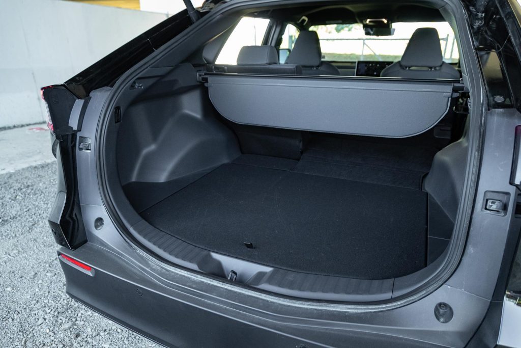 Boot space in the Subaru Solterra