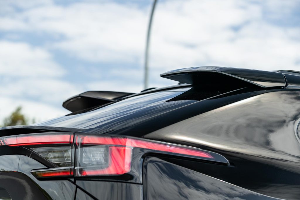 Rear spoiler design on the Subaru Solterra