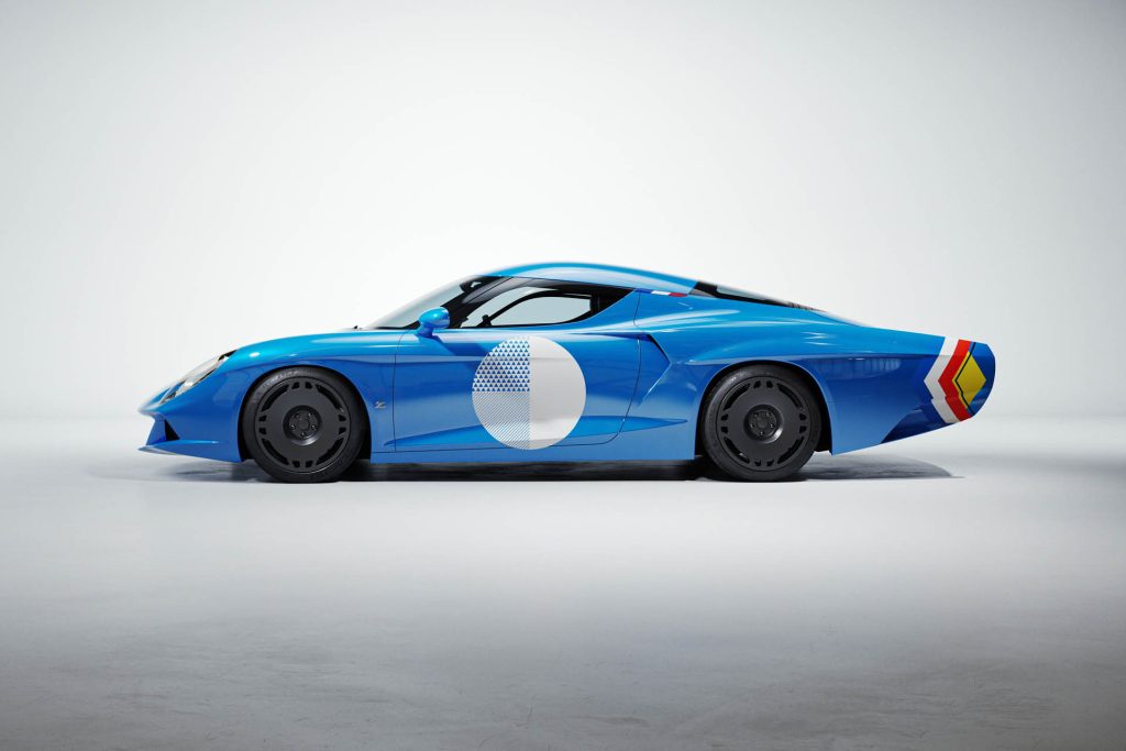 Alpine AGTZ Twin Tail side profile with homage livery