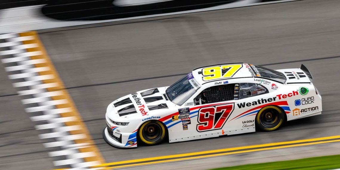 Shane van Gisbergen racing in NASCAR Xfinity Cup at Daytona 2024