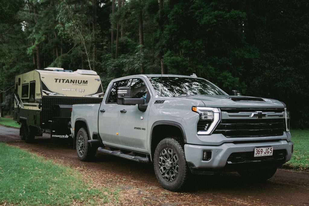 2024 Chevrolet Silverado 2500 HD towing camper van