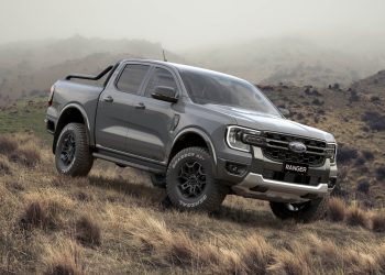 2024 Ford Ranger Tremor parked on hillside