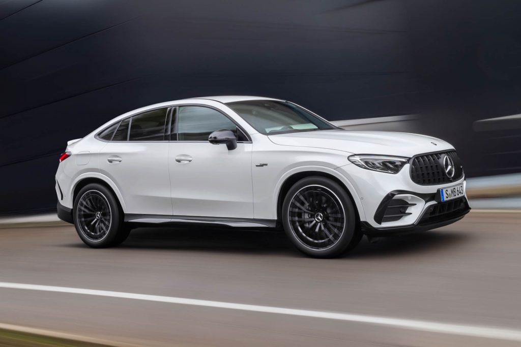 2024 Mercedes-AMG GLC 43 4Matic Coupe side view driving