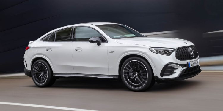 2024 Mercedes-AMG GLC 43 4Matic Coupe side view driving