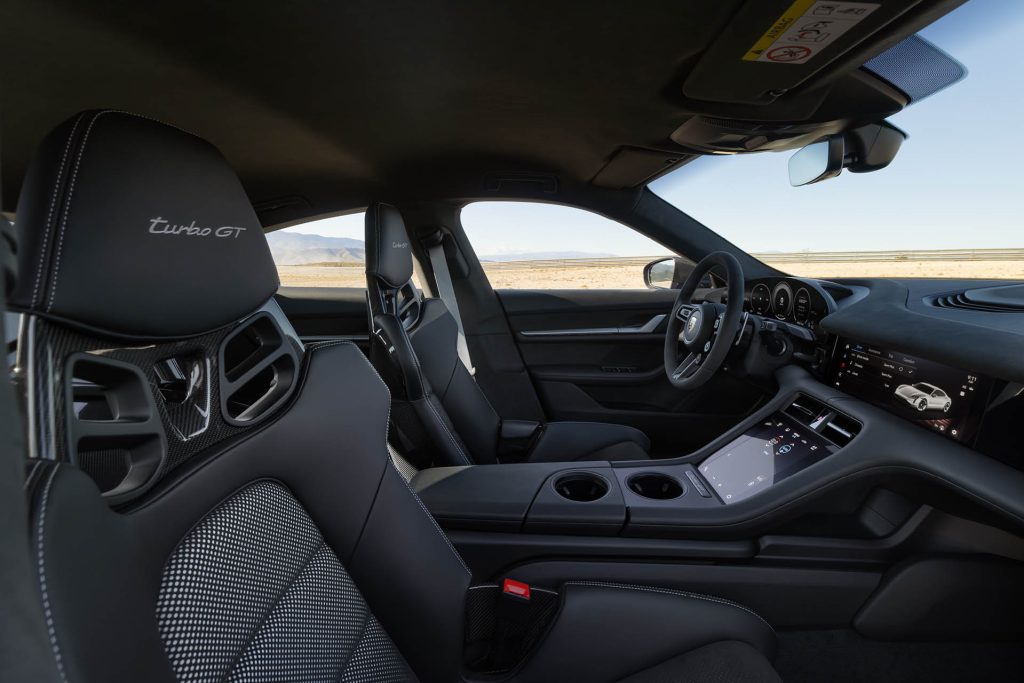 2024 Porsche Taycan Turbo GT with Weissach package interior