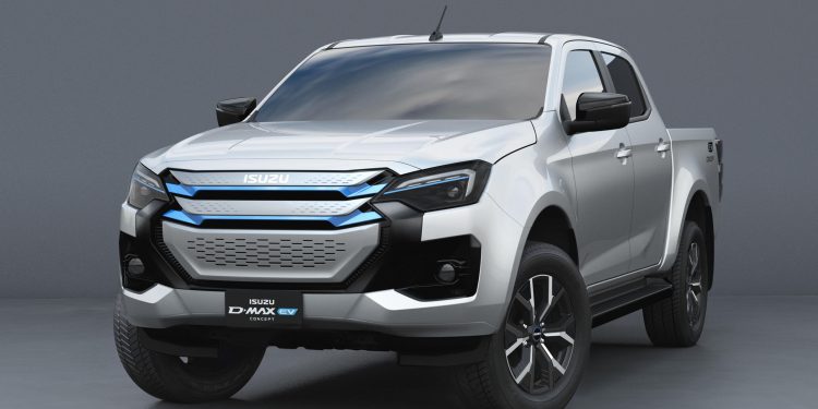 2025 Isuzu D-Max electric concept front three quarter view