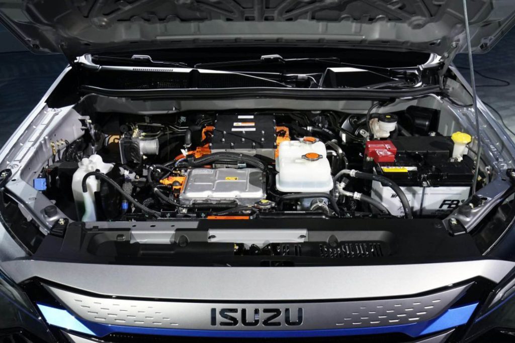 2025 Isuzu D-Max electric concept engine bay