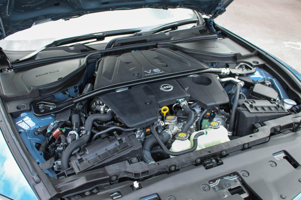 V6 engine bay of the Nissan Z Nismo