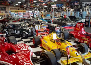 Ross Bros Museum in Cambridge, room full of incredible cars